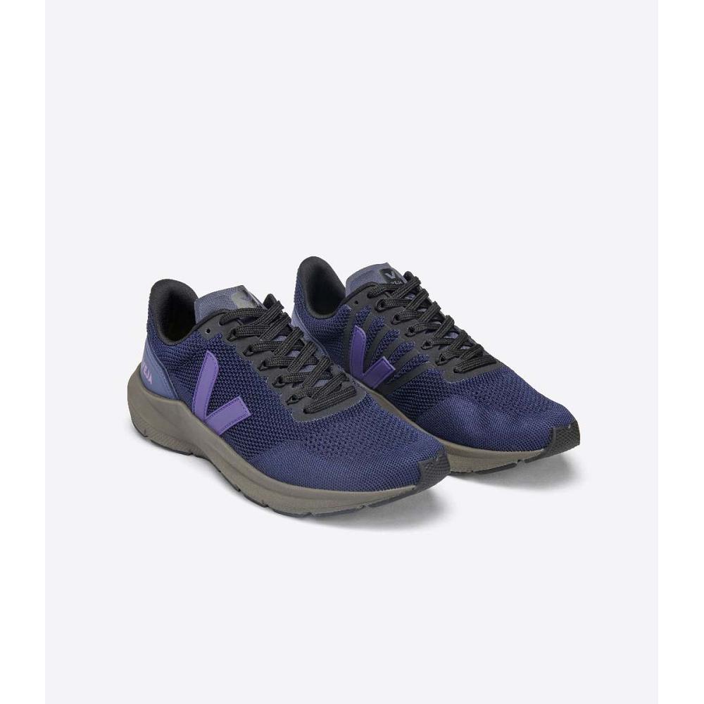 Women's Veja MARLIN V-KNIT Shoes Purple | ZA 526UZG